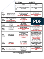 Mess Menu, Hall-X For Sept 2019