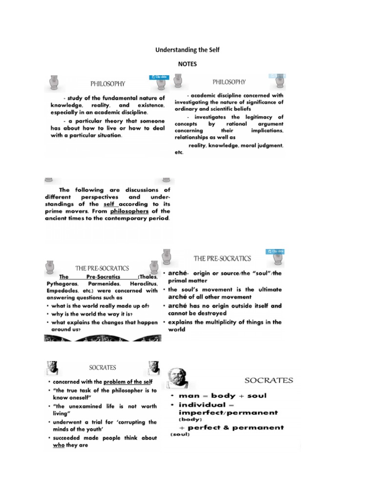Understanding The Self Notes | PDF