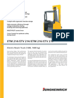 ETM 214/ETV 214/ETM 216/ETV 216: Electric Reach Truck (1400, 1600 KG)