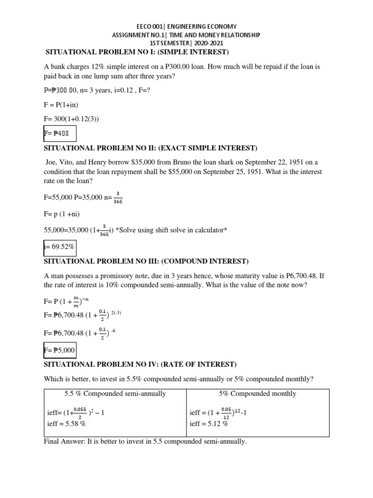 Time Value of Money Problems | PDF | Interest | Discounting