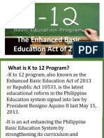 The Enhanced Basic Education Act of 2013