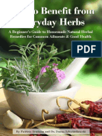 How to Benefit from Everyday Herbs - A Beginner's Guide to Homemade Natural Herbal Remedies for Common Ailments & Good Health.pdf