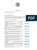 Diagnostic Test This Test Will Be Graded Over 35 Points