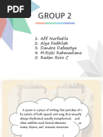 Group 2: 1. Afif Nurfadila 2. Alya Fadhilah 3. Dandre Dafasetya 4. M.Rizki Rahmadiana 5. Raden Roro C