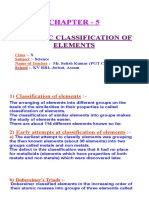 Periodic Classification of Elements