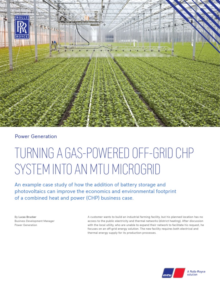 Off-Grid CHP Microgrid Optimization | PDF | Photovoltaics | Solar Power