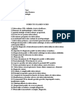 Subiecte Examen Scris Pneumologie MD II