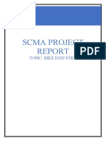 Scma Project: Topic: Bike Industry