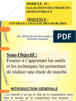 Cours de - Etude Et Analyse de Marches - 2016 PDF