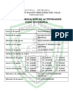 Calendarizacion de Actividades PDF