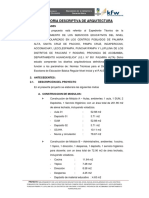 Memoria Descriptiva Arq PDF
