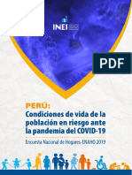 Condiciones de Vida de La Población en Riesgo Frente A La Pandemia Del COVID-19 PDF