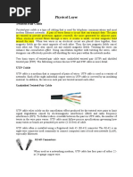 Physical Layer: Twisted-Pair Cable