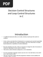 Decision Control Structures