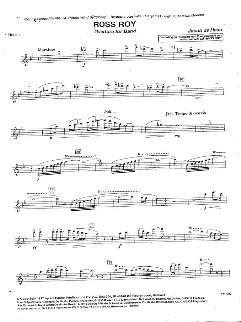 Ross Roy (Partes) | PDF | Musicologie | Compositions musicales