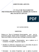 DISEÑO DE UN  PLAN DE TRATAMIENTO PSICOTERAPEUTICO PARA EL ABORDAJE CLINICO DEL PACIENTE ADULTO  ..pptx