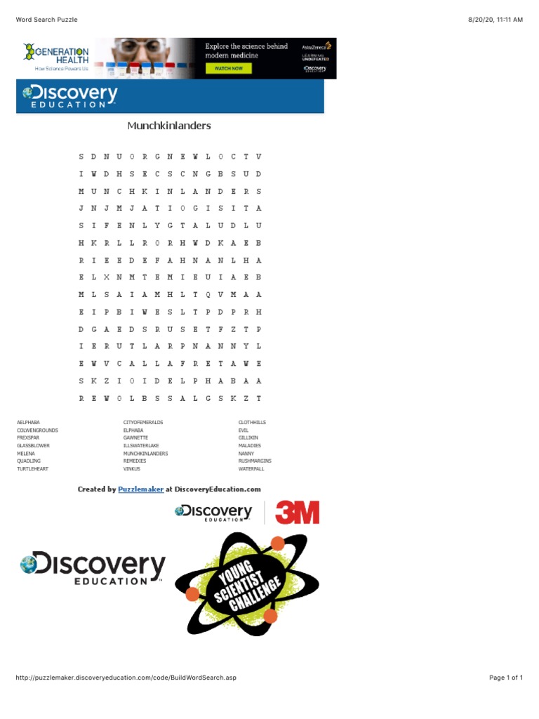 Word Search Puzzle | PDF
