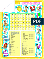 B) Unscramble The Words.: A) Find The Given Words in The Word Search and Then Match Them With The Pictures