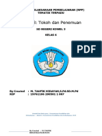 Tema 3: Tokoh Dan Penemuan: Rencana Pelaksanaan Pembelajaran (RPP) Tematik Terpadu