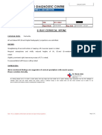 X-Ray Cervical Spine: Name Age/Gender Ref. by MRN Report Date B-9-24182 Reg. Date