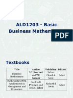 ALD1203 - Basic Business Mathematics