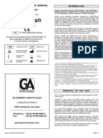Ga Cov-2 Igg: Instruction Manual