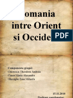 Romania Intre Orient Si Occident