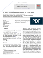 Integral Equation Model For The Magnetic Flux Leakage Method 2010