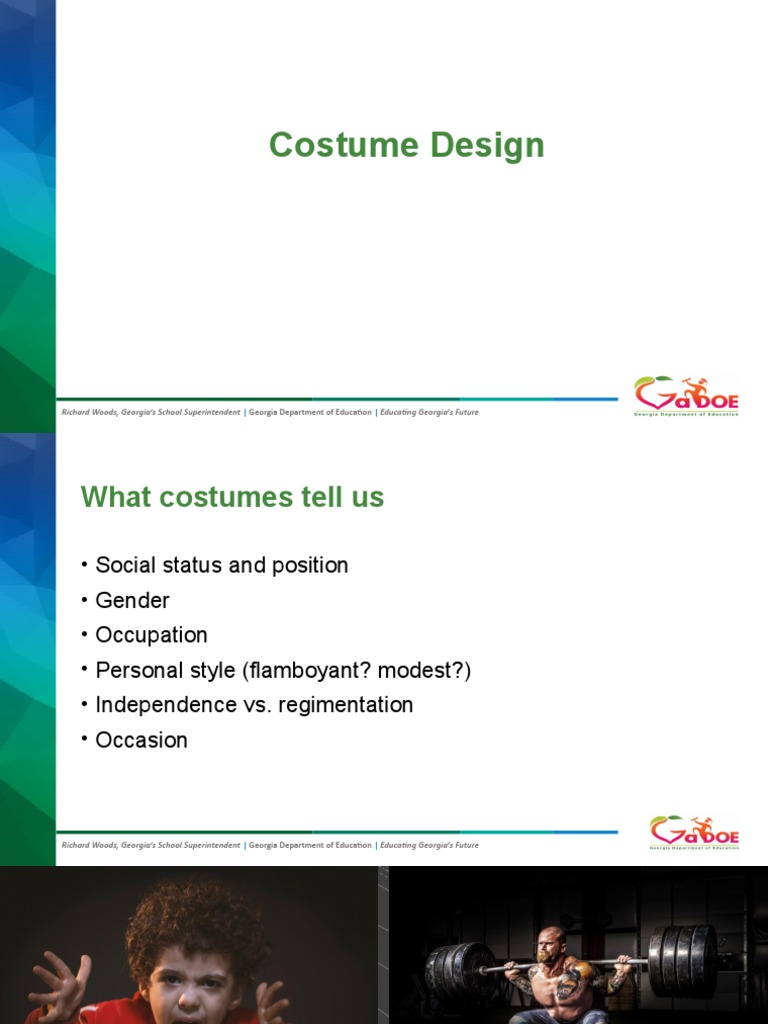 Edited Costume Design PowerPoint PDF Costume Clothing