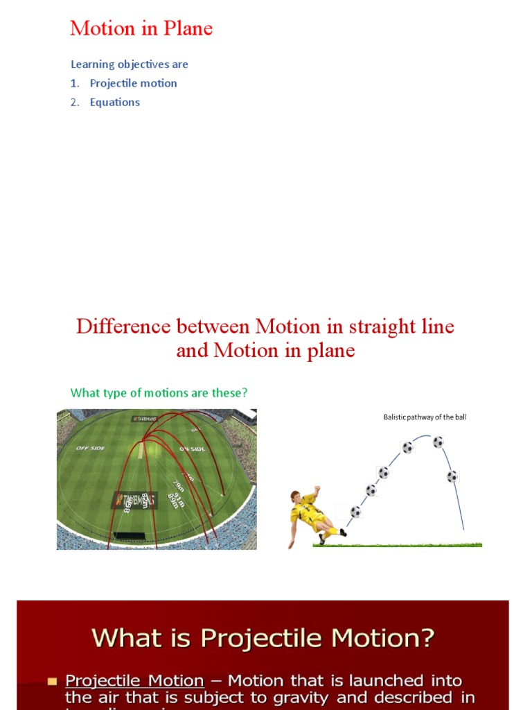 Understanding Motion in Plane Dynamics | PDF