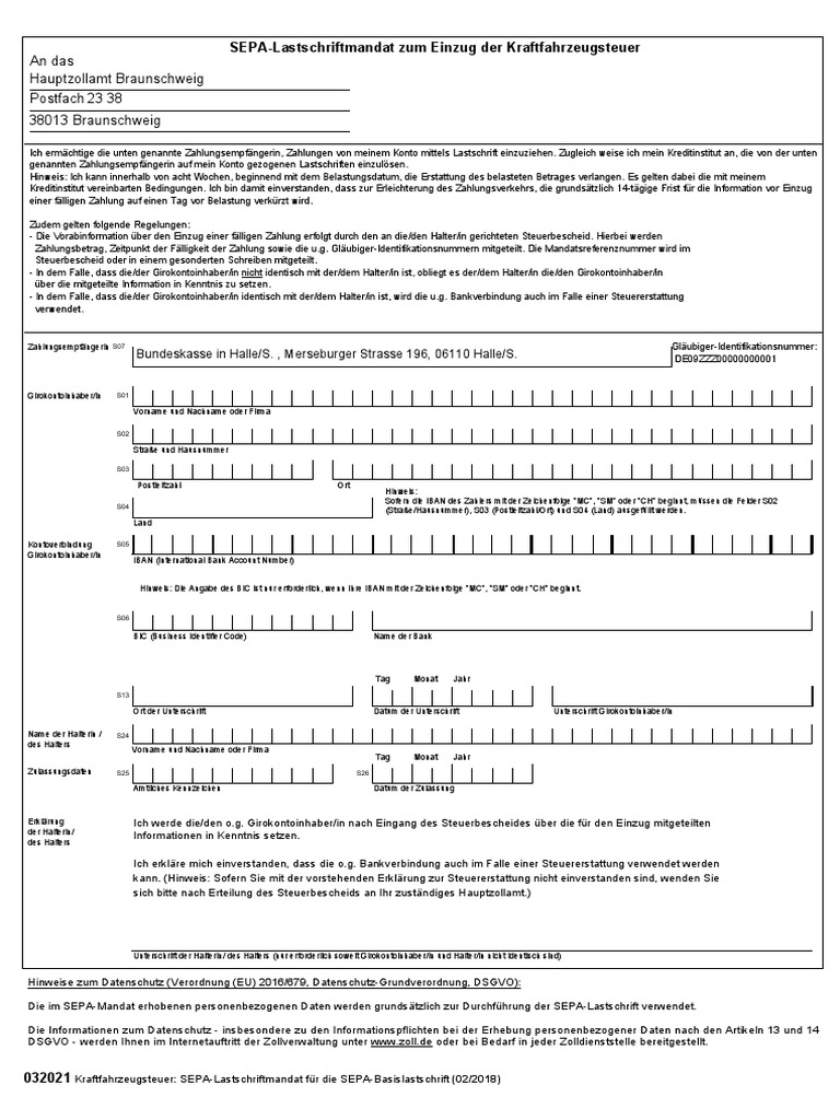 Sepa Mandat Pdf