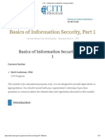 Basics of Information Security, Part 1