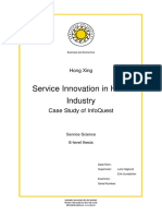 Service Innovation in Hotel Industry: Case Study of Infoquest