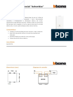 Interruptor Diferencial "Salvavidas": Código Bticino