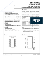 CD74HC283, CD74HCT283: High Speed CMOS Logic 4-Bit Binary Full Adder With Fast Carry