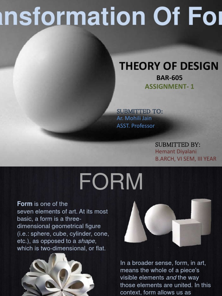 Dimensional Transformations in Form Design | PDF | Dimension | Volume
