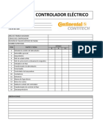 Check List Controlador Eléctrico