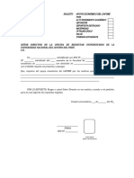 Modelo de Solicitud e Informe de Cafobe