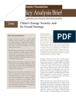 China's Energy Security and Its Grand Strategy: September 2006