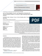 In-Use Photostability Practice and Regulatory Evaluation For Pharmaceutical Products in An Age of Light-Emitting Diode Light Sources