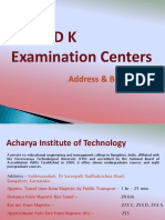 Comed K Examination Centers: Address & Bus Routes