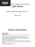 Light Waves: Edexcel Igcse / Certificate in Physics