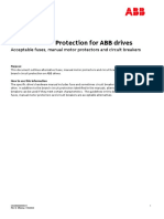Branch Circuit Protection For ABB Drives: Acceptable Fuses, Manual Motor Protectors and Circuit Breakers