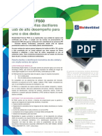 Futronic FS50 Lectores Huella Usb 2 Dedos Simultaneos PDF