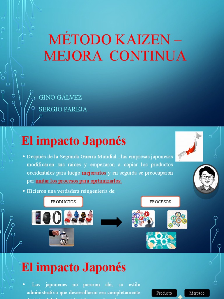 Método Kaizen Mejora Continua | PDF | Lean Manufacturing | Producción y ...