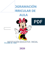 Programación curricular de aula inicial 2020