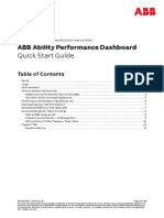 ABB Ability Performance Dashboard Quick Start Guide 9AKK107964 Rev B