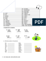 Guia 1 Ingles 6TH Handout - Numbers