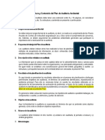 Esquema de Plan de Auditoria Ambiental PDF