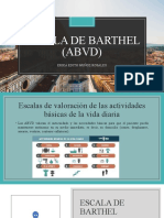 Escala de Barthel (ABVD)